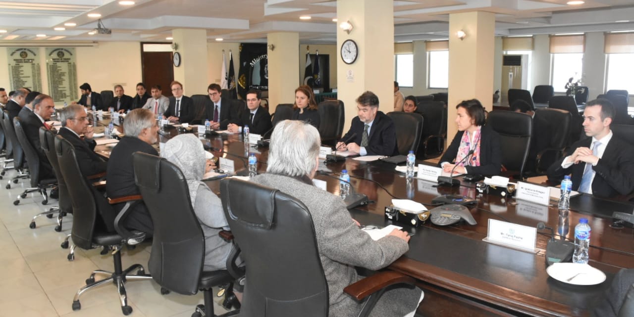 Federal Minister Senator Ishaq Dar held a meeting with IMF review Mission led by IMF Mission Chief Mr. Nathan Porter.