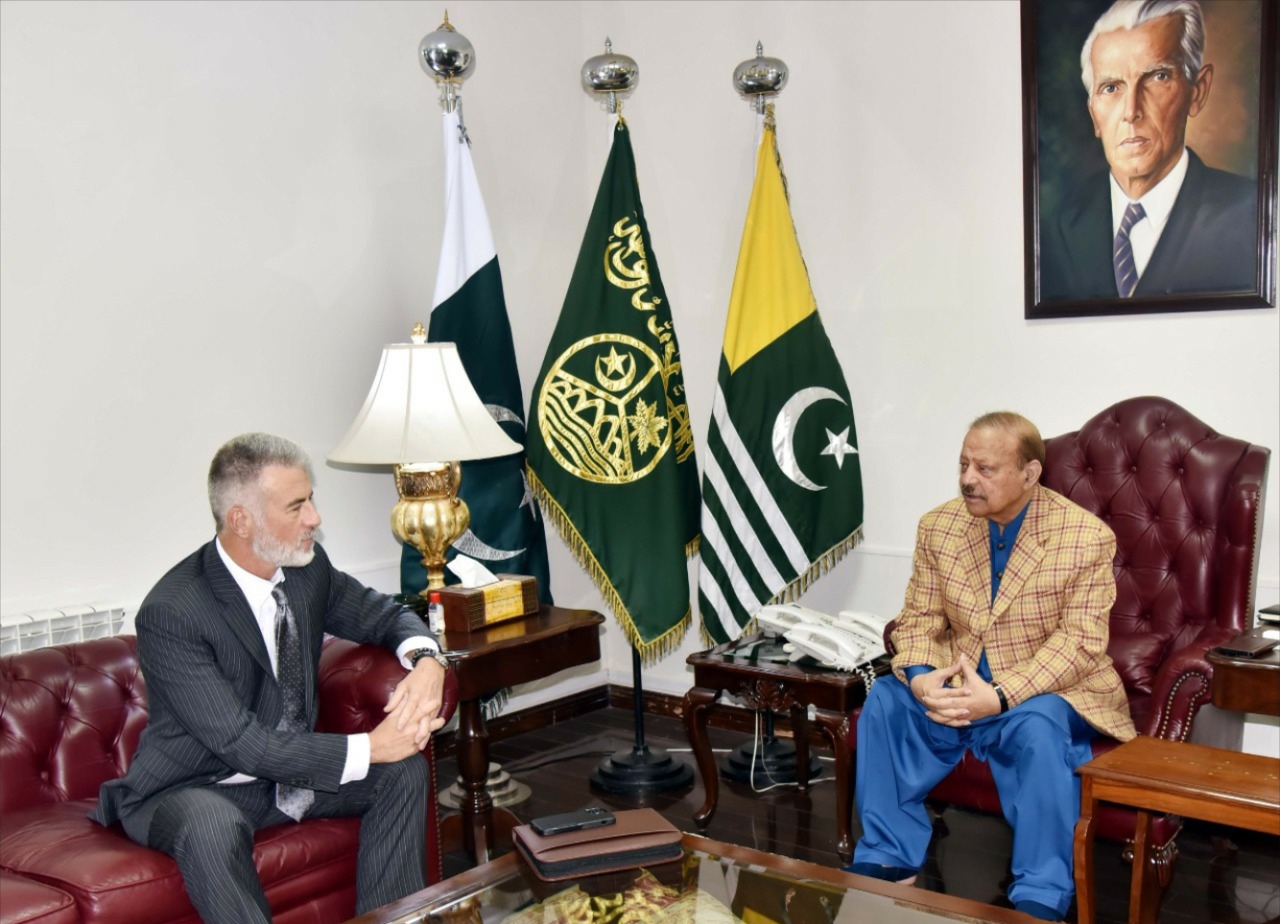 President AJK seeks USA’s proactive role to resolve Kashmir dispute.