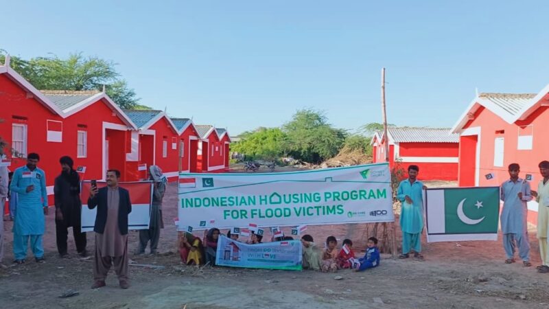 Indonesian Housing Project for Flood Victims in Sindh completed.