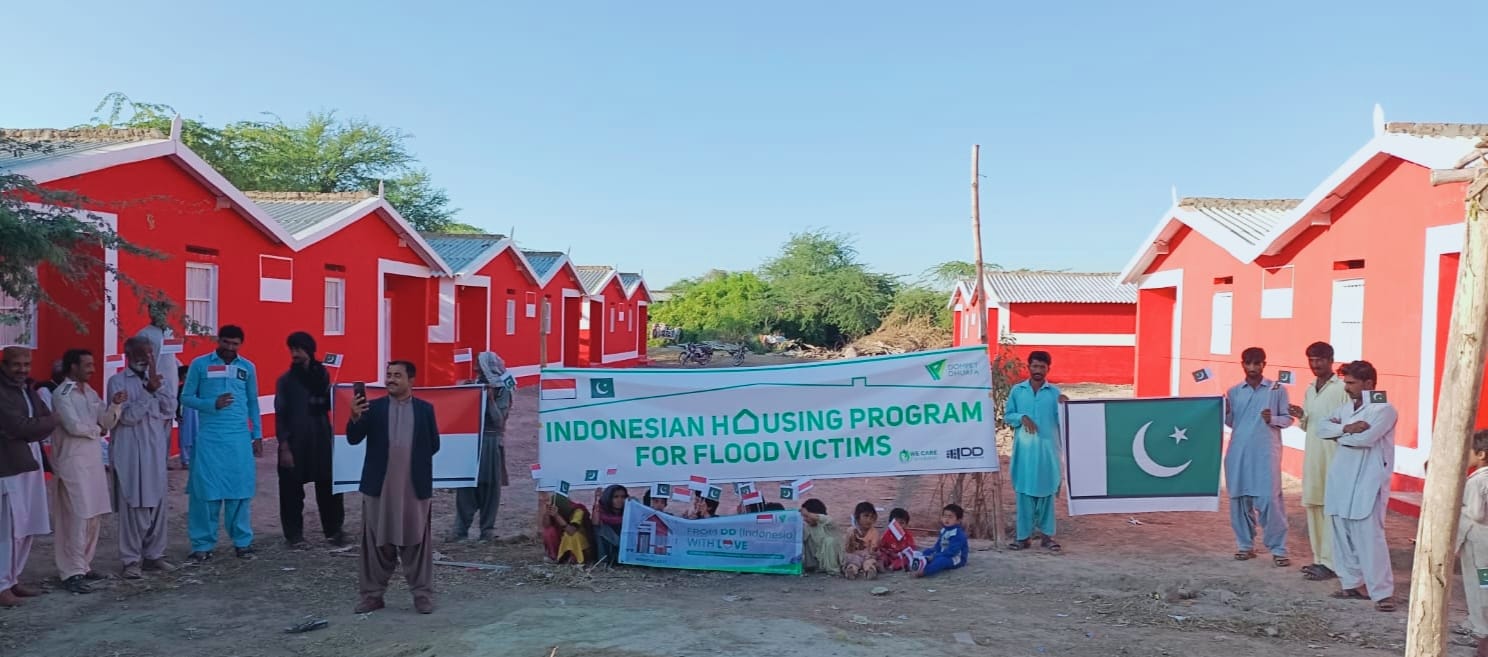 Indonesian Housing Project for Flood Victims in Sindh completed.