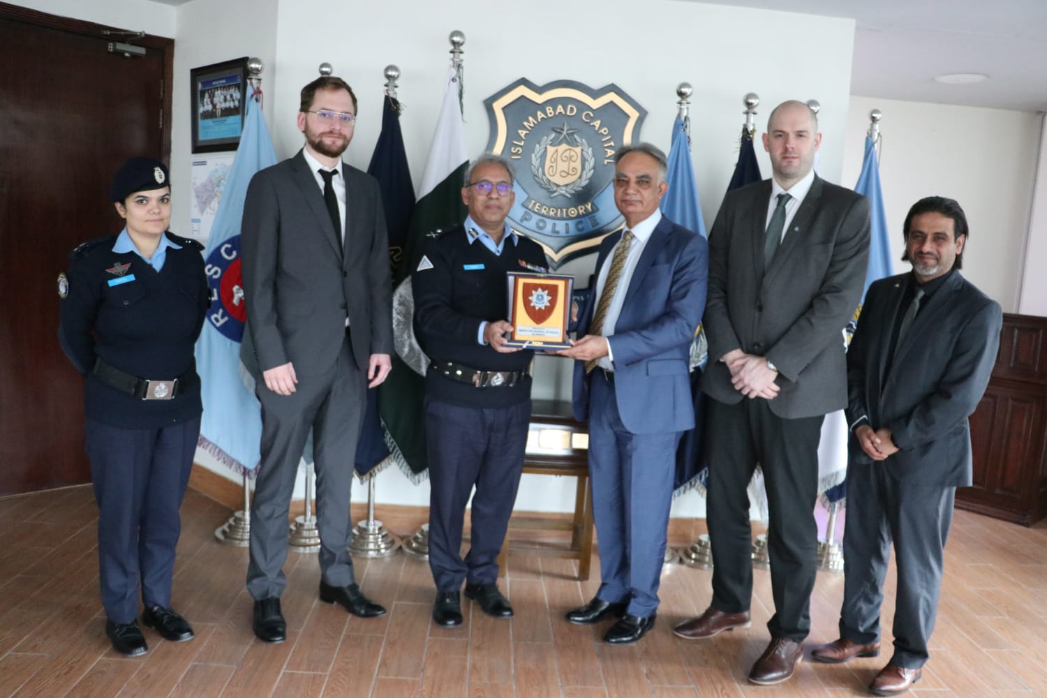 Interpol delegation visit Central Police Office Islamabad.