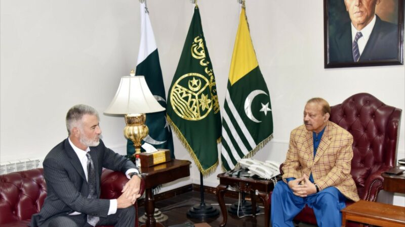 President AJK seeks USA’s proactive role to resolve Kashmir dispute.