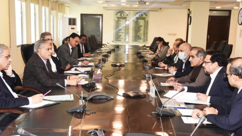Federal Minister Senator Mohammad Ishaq Dar chaired a meeting on Civil Aviation.