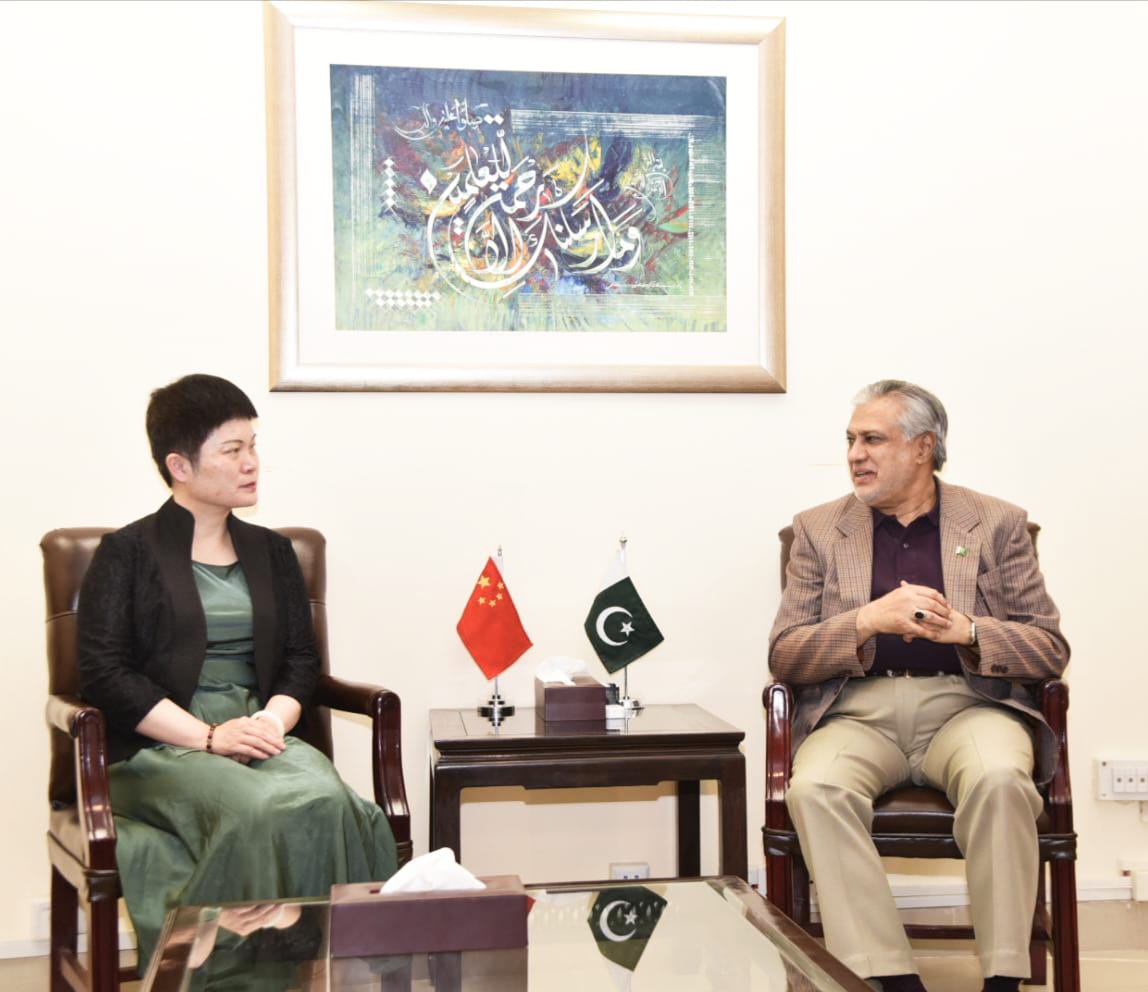 H.E Ms. Pang Chunxue called on Finance Minister Senator Mohammad Ishaq Dar.