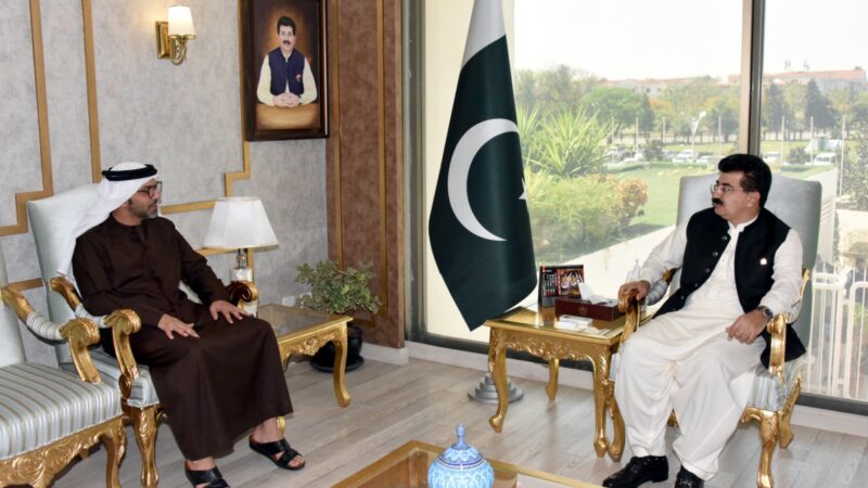 UAE Envoy, Sanjrani agree to intensify efforts to deal with the challenge of Islamophobia.