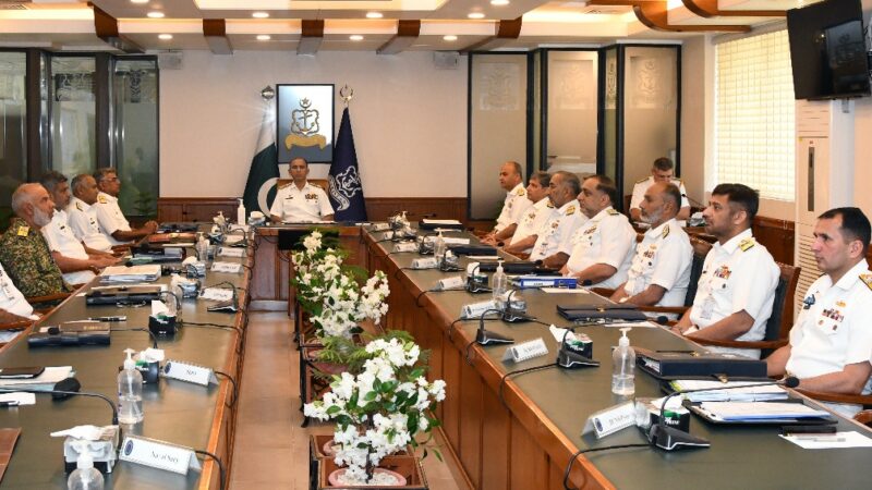 NAVAL CHIEF HEADS COMMAND & STAFF CONFERENCE AT NAVAL HEADQUARTERS ISLAMABAD.