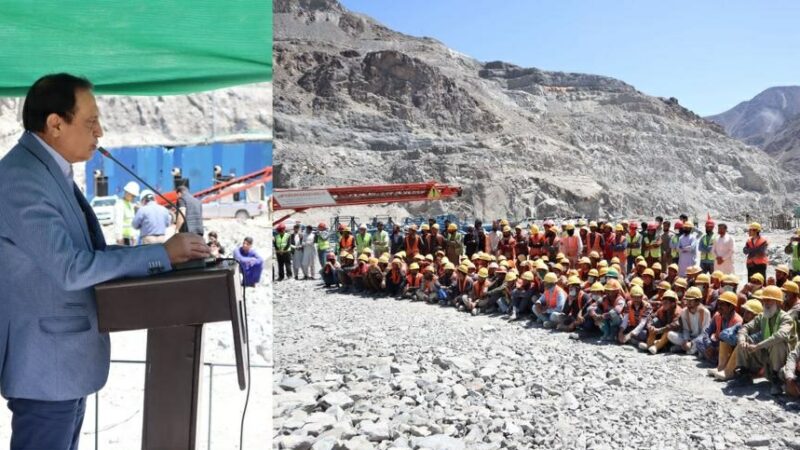 Chairman WAPDA visits accident site at Diamer Basha Dam Project.