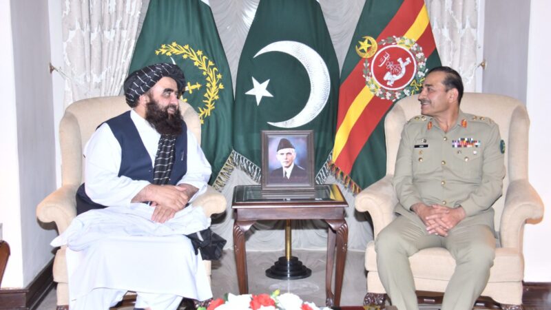General Syed Asim Munir, COAS, met Acting Afghan Minister for Foreign Affairs, Amir Khan Muttaqi.
