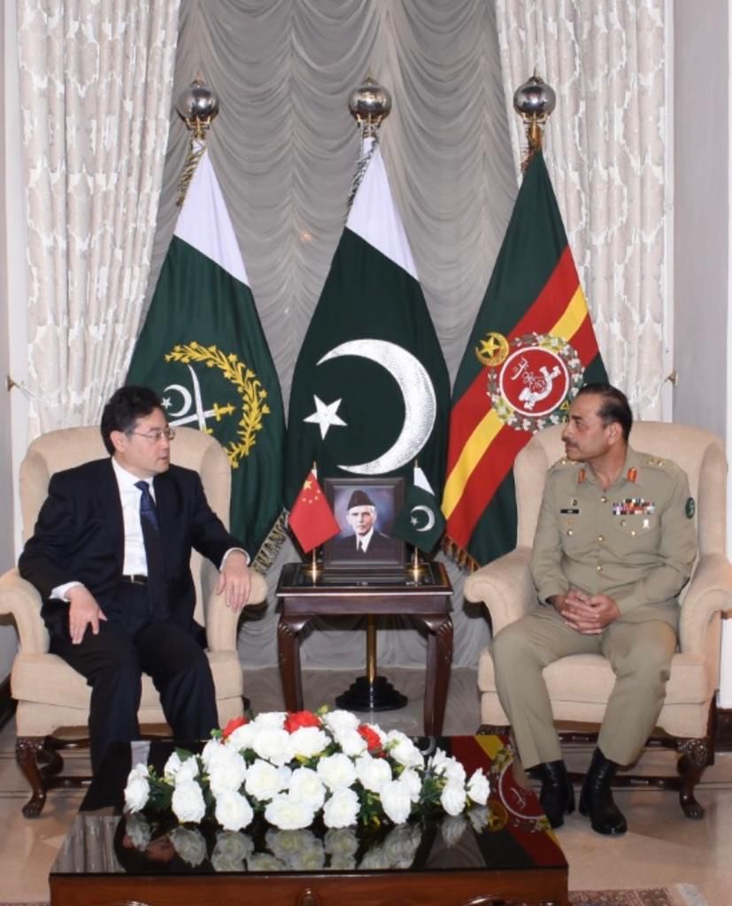 General Syed Asim Munir, COAS met Chinese State Councillor and Foreign Minister H.E. Qin Gang.