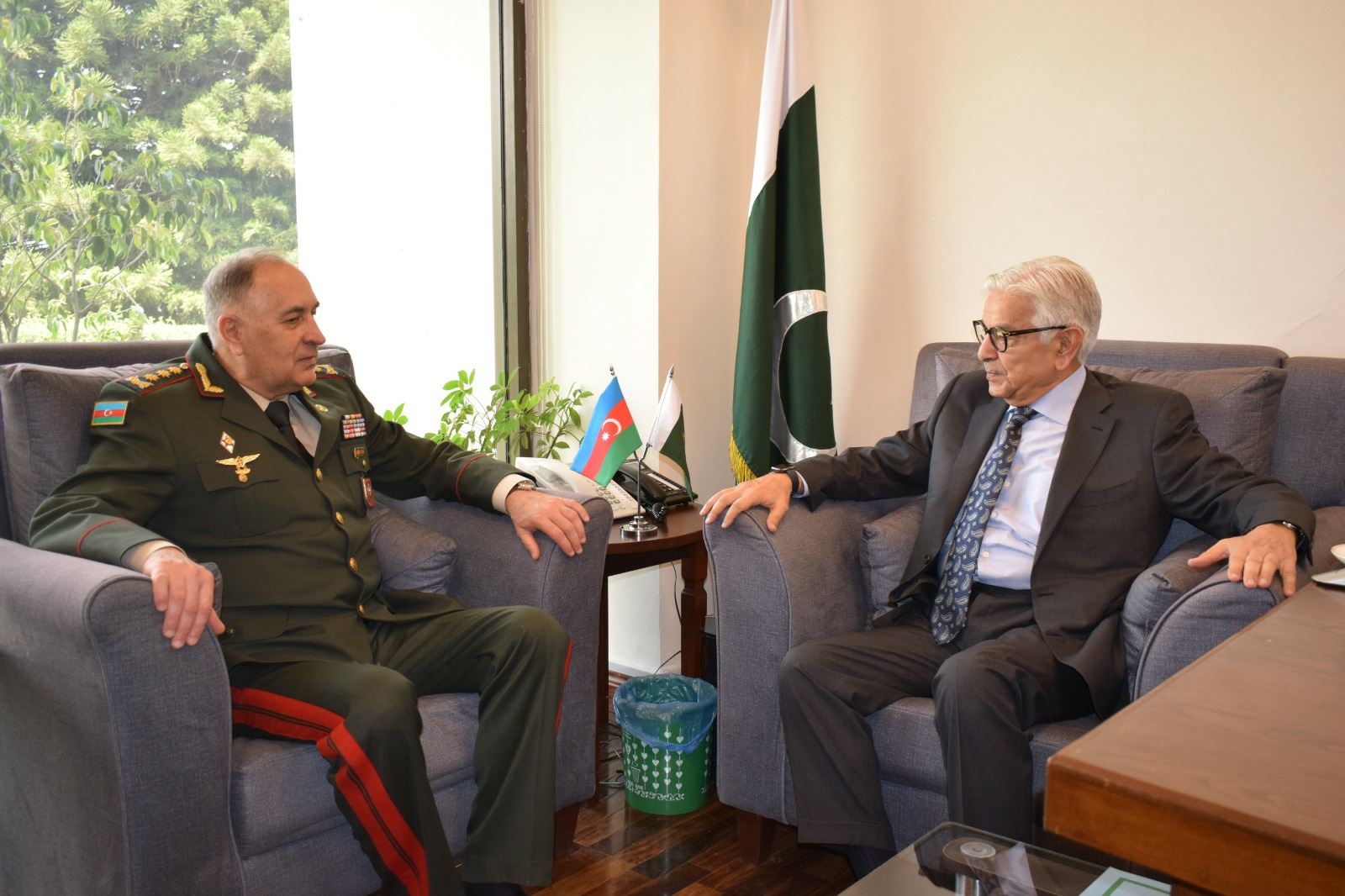 Chief of General Staff of the Azerbaijan Colonel General Karim Valiyev called on Minister for Defence.