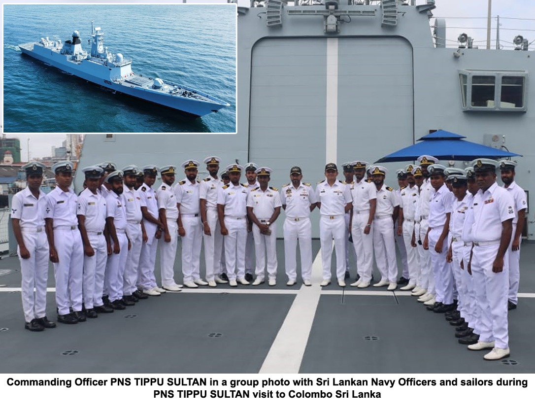 PAKISTAN NAVY SHIP TIPPU SULTAN VISITS SRI LANKA.
