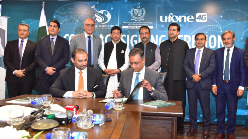 USF awards contract worth Rs 6.78 billion to Ufone for broadband services in Sibbi District of Baluchistan, & OFC for Motorway M-8.