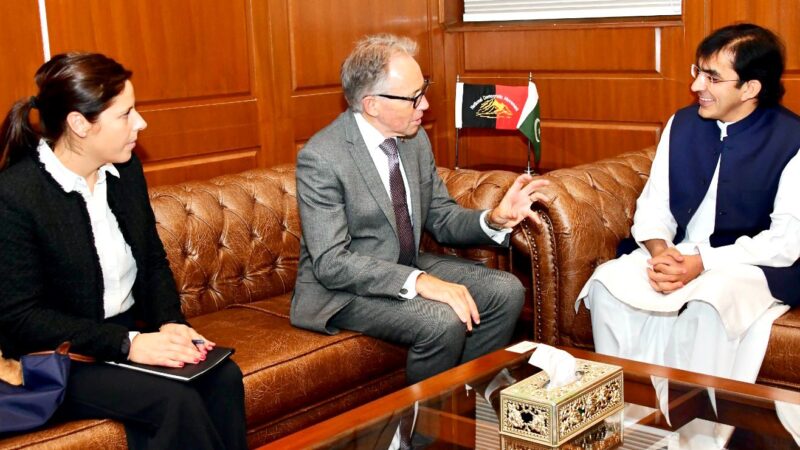 Australian High Commissioner H.E. Mr. Neil Hawkins called on Mr. Mohsin Dawar.