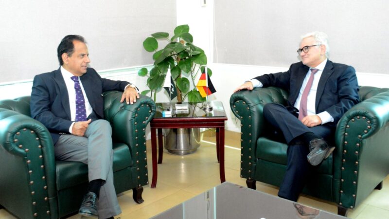 German Ambassador to Pakistan Alfred Grannas calls on Federal Secretary Health Iftikhar Ali Shallwani,  Pak-German health collaboration discussed.