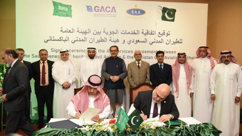 Pakistan and Kingdom of Saudi Arabia signed Air Services Agreement (ASA) today.