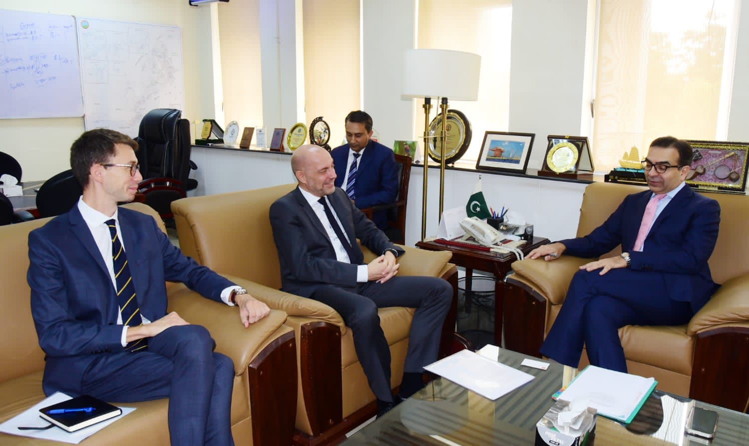 Ambassador of Denmark H.E. Jakob Linulf held a meeting with Minister of Energy Mr. Muhammed Ali.