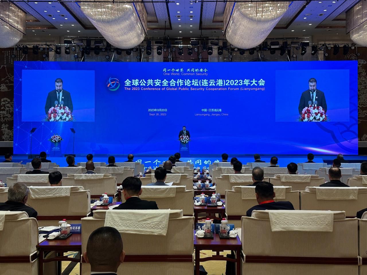 Federal Minister for Interior Sarfraz  Bugti addressed the opening session of the 2023 Conference of Global Public Security Cooperation Forum in Lianyungang, China.