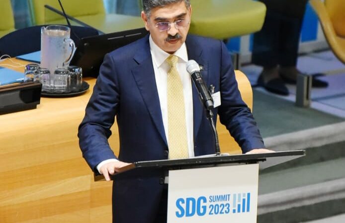 Caretaker Prime Minister at the SDG Summit Leaders Dialogue 6, “Mobilizing finance and investments and the means of implementation for SDG achievement”