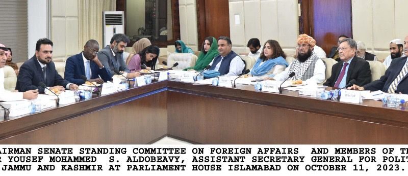 Senate Standing Committee on Foreign Affairs Addresses Kashmir Issue with OIC Delegation.