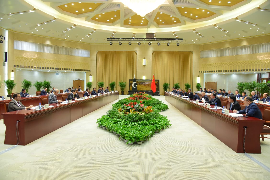 Caretaker Prime Minister’s Meeting with Party Secretary of Xinjiang Uygur Autonomous Region.