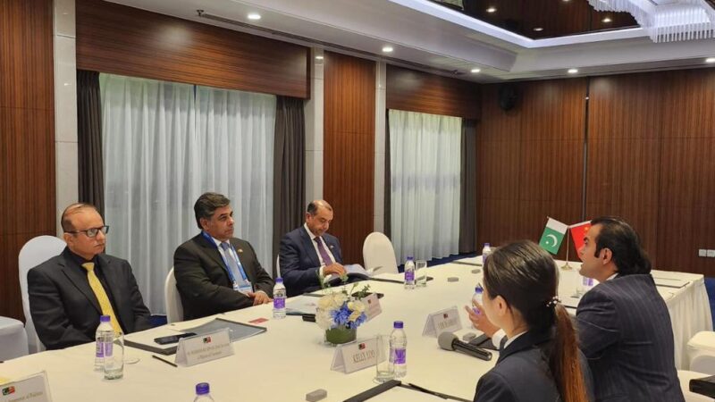 Commerce Minister Dr. Gohar Ejaz Conducts Successful Meetings with Chinese Business Leaders at the 3rd Belt and Road Forum in Beijing.