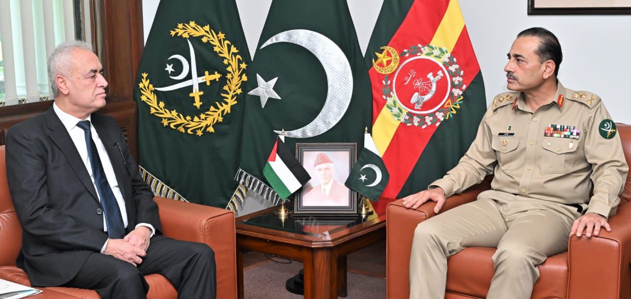 General Syed Asim Munir, NI(M)(COAS) met the Ambassador of Palestine to Pakistan.