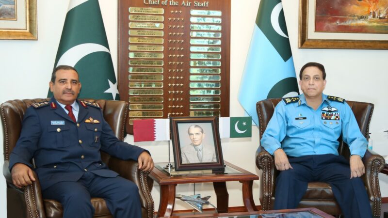 CHIEF OF STAFF QATAR ARMED FORCES VISITS AIR HEADQUARTERS.