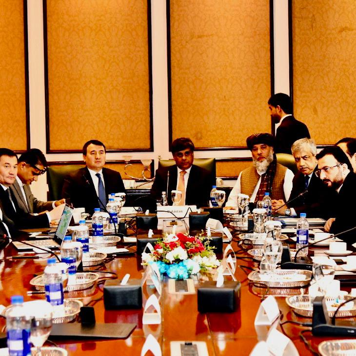 Trilateral meeting between Pakistan, Uzbekistan and Afghanistan for regional trade and cooperation.