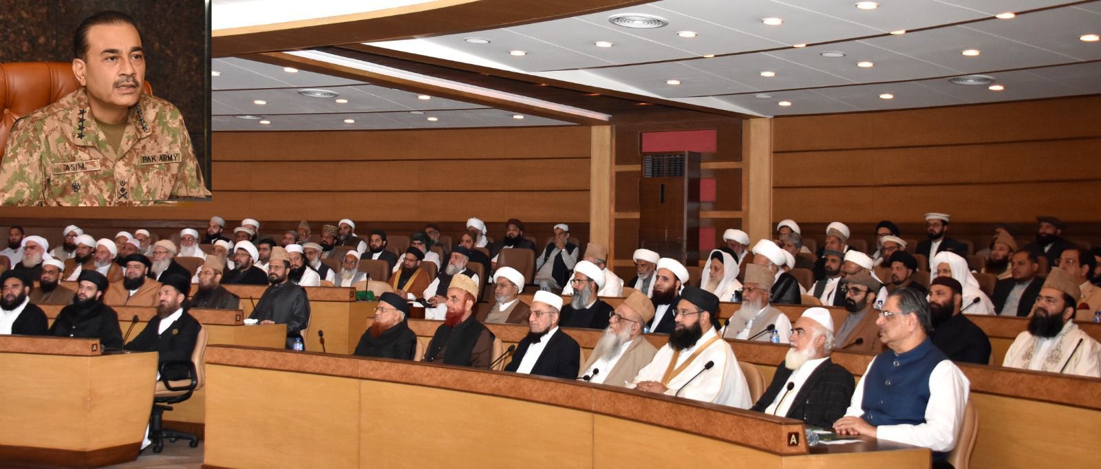 Islamic Scholars (Ulema o Mashaikh) interacted with General Syed Asim Munir, NI (M) (COAS) at GHQ .