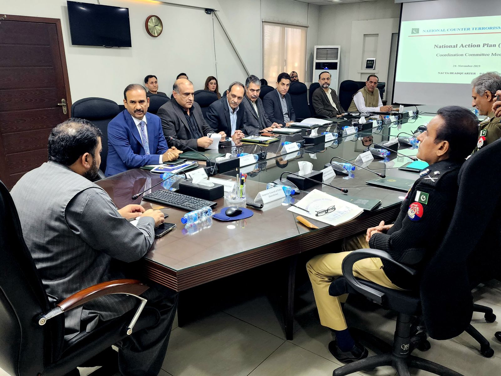 Interior Minister chairs NAP Coordination Committee meeting at NACTA Headquarters.