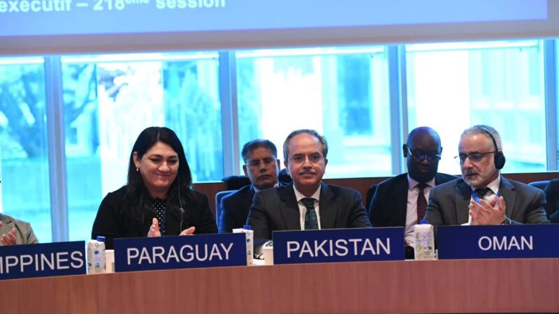 Pakistan elected as Vice-Chair of the Executive Board for the term 2023-2025.