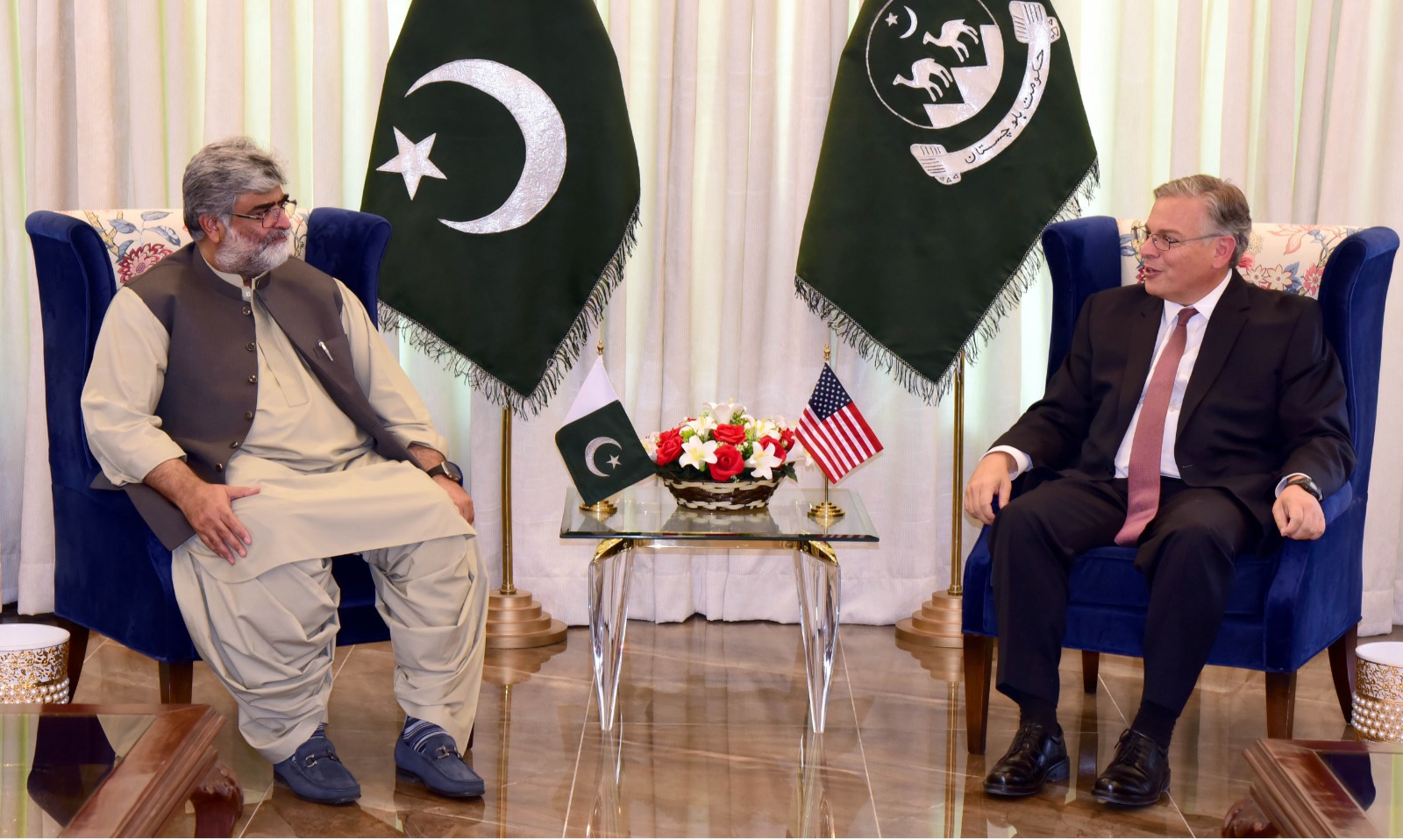 US Ambassador calls on CM Balochistan.