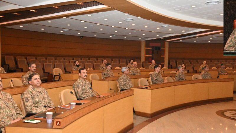 COAS presided over the two days long 261st Corps Commanders’ Conference (CCC) held at GHQ.