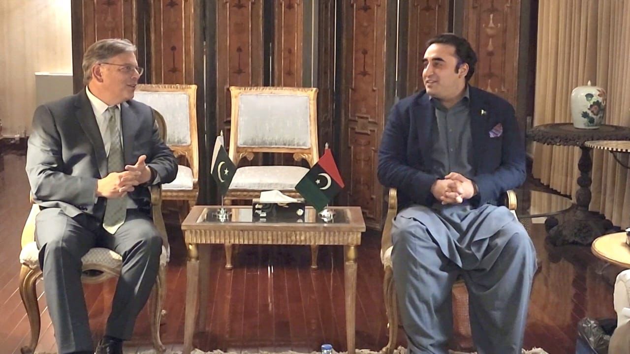 US Ambassador calls on Chairman Bilawal at Zardari House, Islamabad.