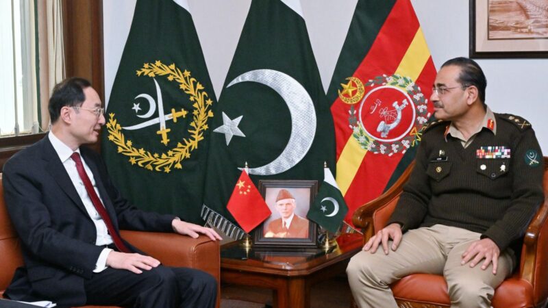 Mr Sun Weidong, Vice Foreign Minister of China called on General Syed Asim Munir COAS.