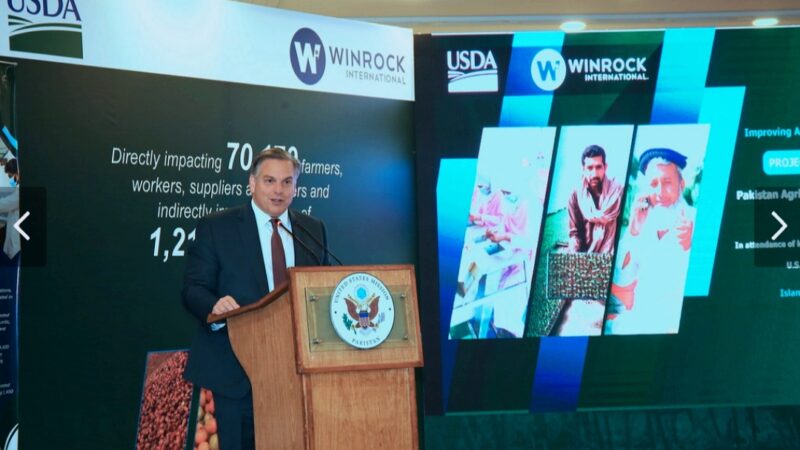 U.S. Ambassador Blome Remarks at the Pakistan Agriculture Development Project Closing Ceremony.