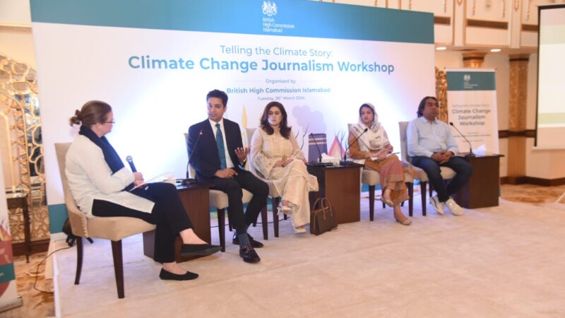 Journalism at the heart of making a climate impact’ says the British High Commission.