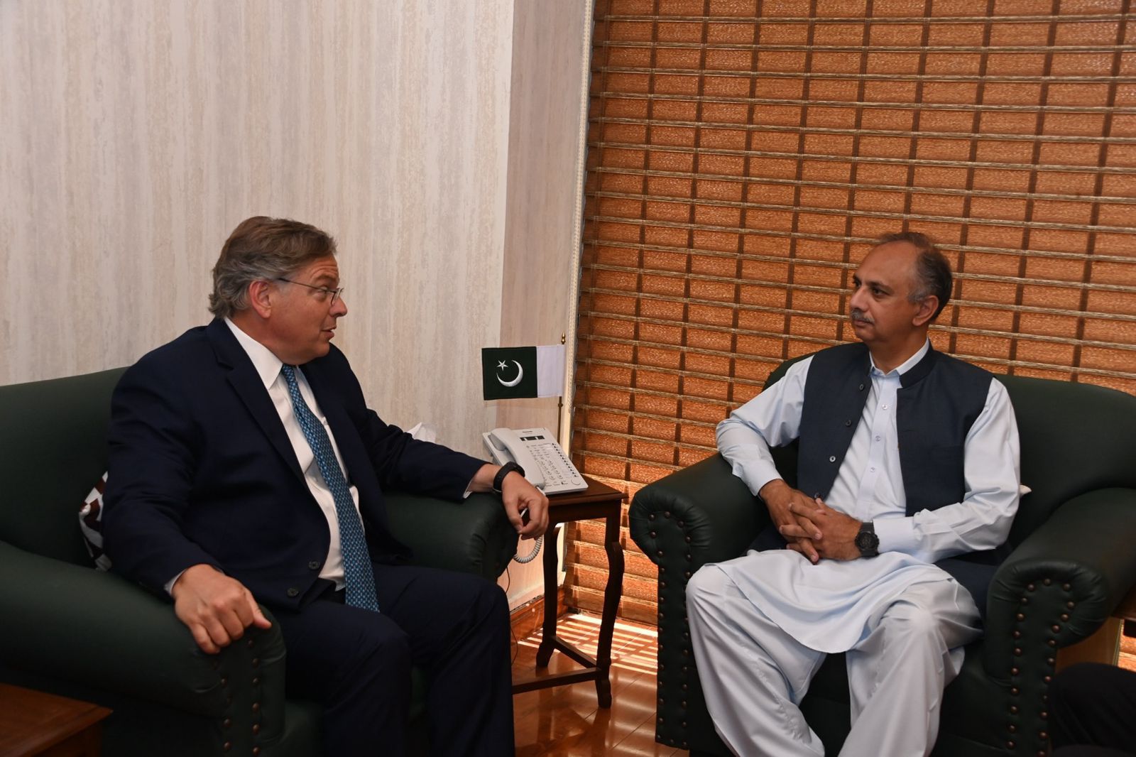 U.S. Ambassador Blome’s Meeting with Opposition Leader Omar Ayub Khan.