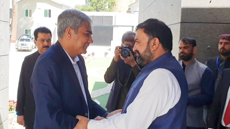 Federal Interior Minister Naqvi Meets Balochistan Chief Minister Sarfraz Ahmed Bugti, Discusses law and order situation.