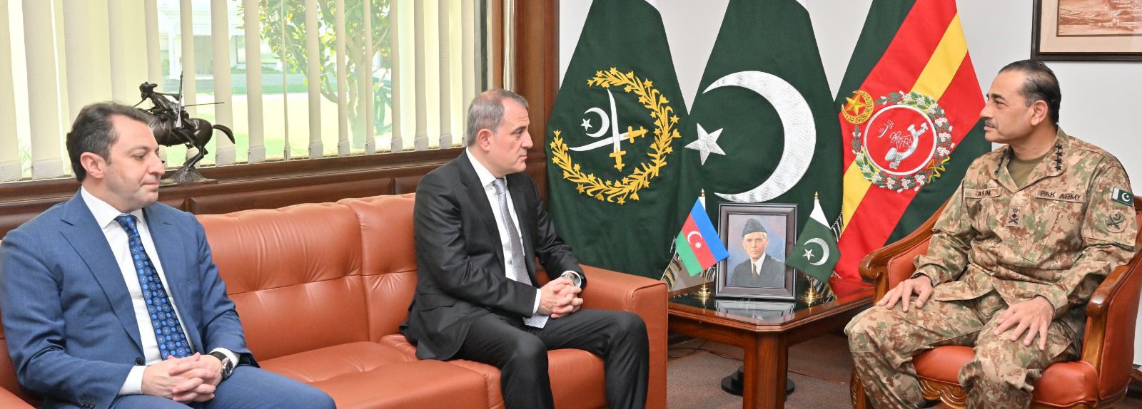 Foreign Minister of Azerbaijan, Jeyhun Bayramov, called on General Syed Asim Munir, NI (M), COAS.