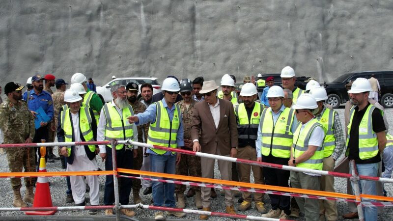 Chairman visits Diamer Basha Dam, reviews construction work at Project.