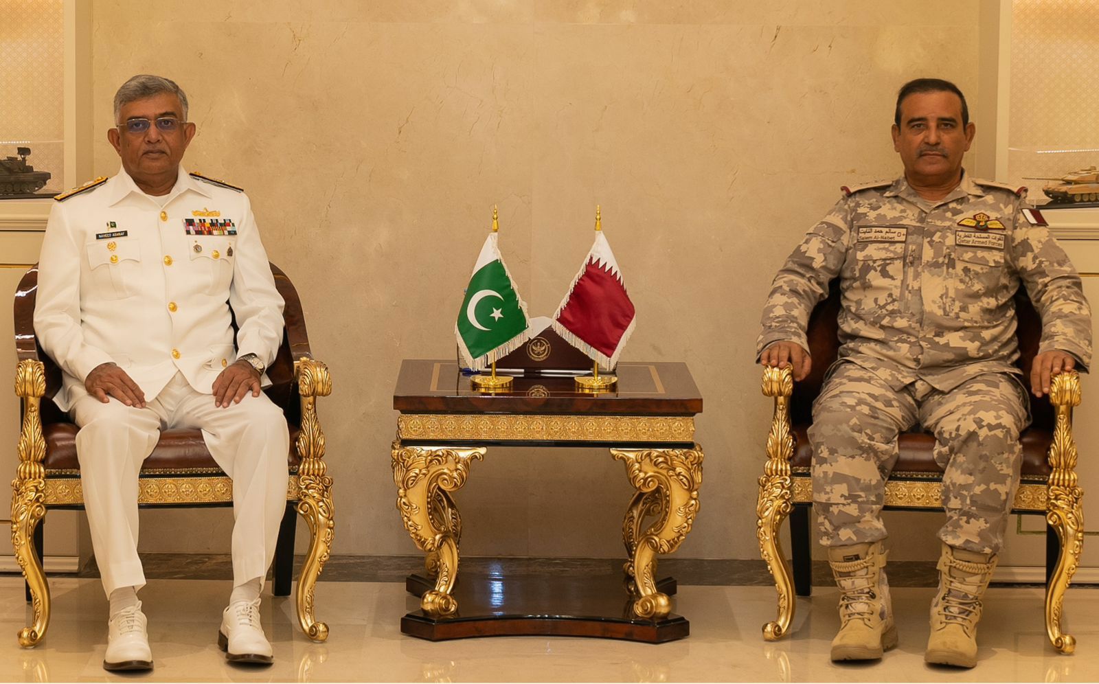 CHIEF OF THE NAVAL STAFF VISITS QATAR AND MEETS TOP MILITARY LEADERSHIP