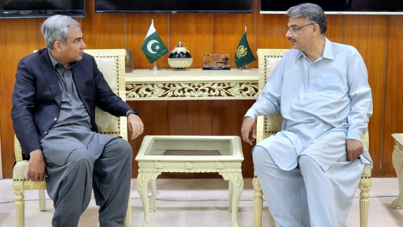Mohsin Naqvi meets AJK PM: approves deployment of FC in AJK.