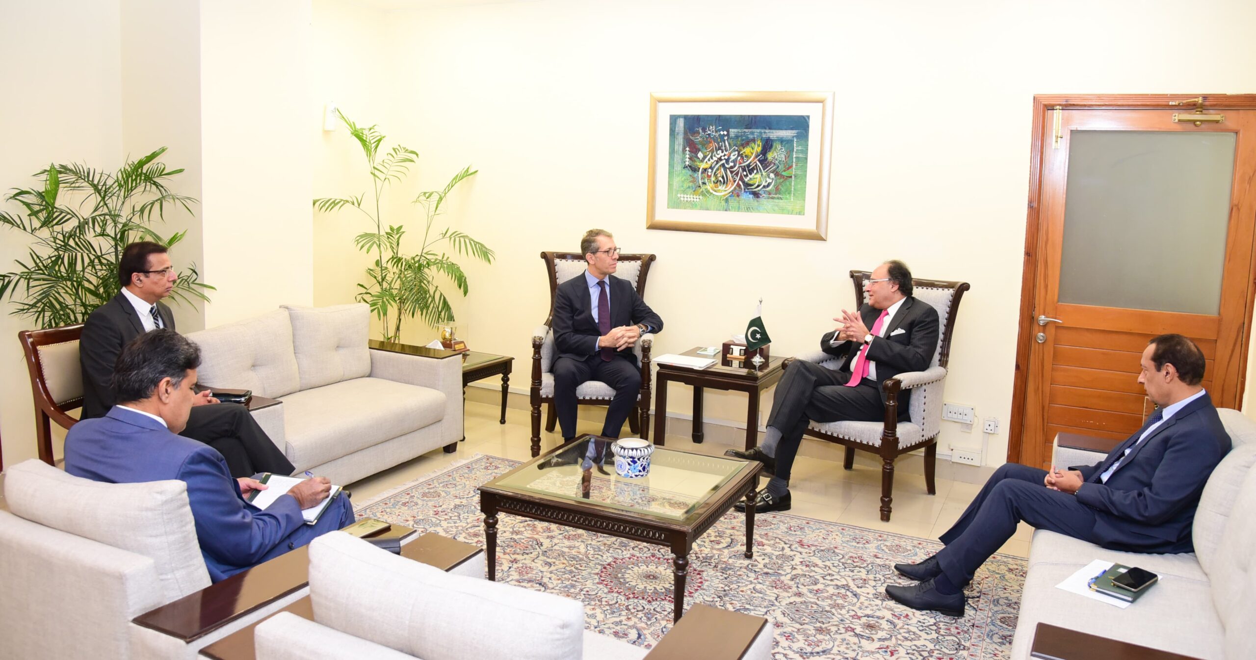 IMF’s Resident Representative for Pakistan calls on Finance Minister.