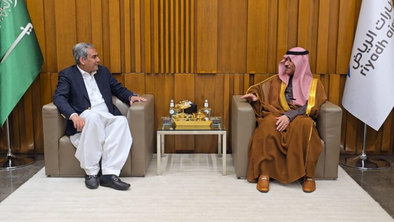 Federal Interior Minister Mohsin Naqvi Saudi Minister of State for Interior Dr. Khalid Mohammed Abdullah Al Battal.