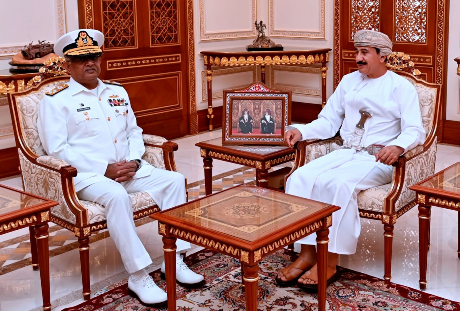 CHIEF OF THE NAVAL STAFF VISITS OMAN AND MEETS TOP CIVIL AND MILITARY LEADERSHIP