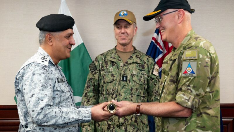 COMMAND OF COMBINED TASK FORCE 150 TRANSFERRED FROM PAKISTAN NAVY TO ROYAL NEW ZEALAND NAVY