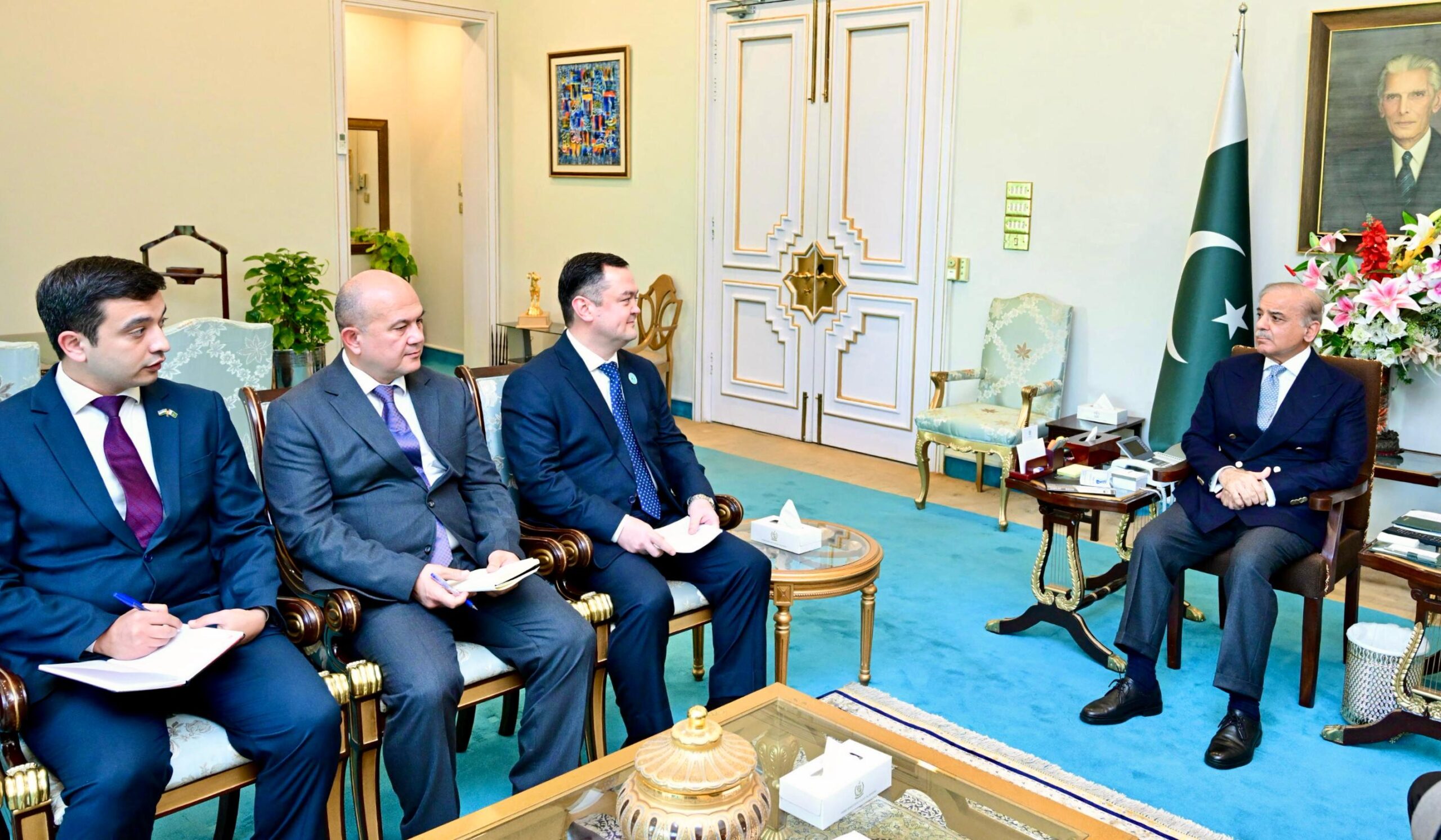 Uzbek Ambassador calls on the Prime Minister.