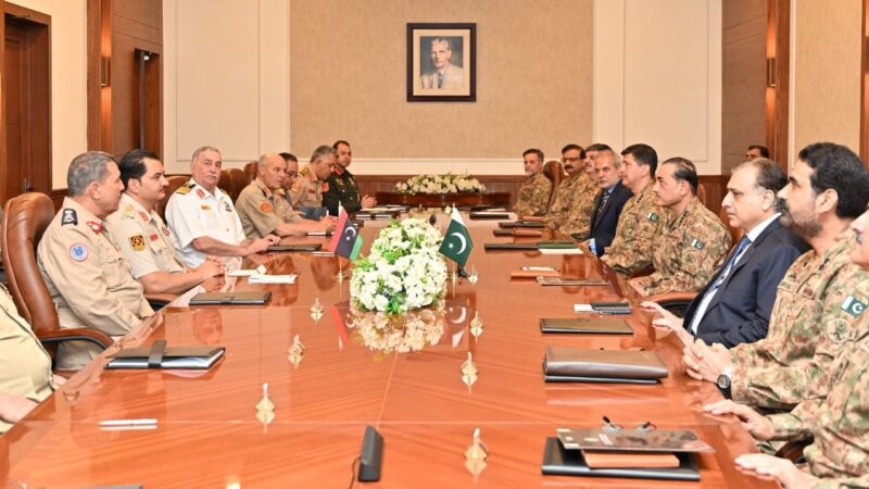 COAS Field Marshal Asim Munir and Libyan Armed Forces Chief Agree on Defence Industrial Collaboration