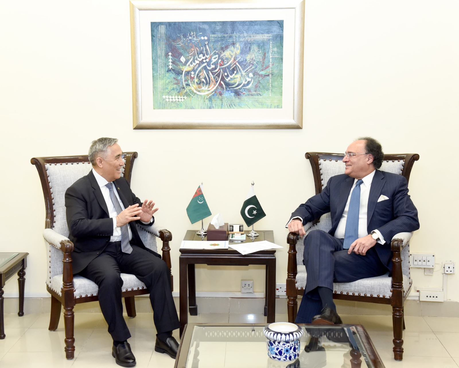 Ambassador of Turkmenistan Meets Finance Minister to Strengthen Bilateral Ties